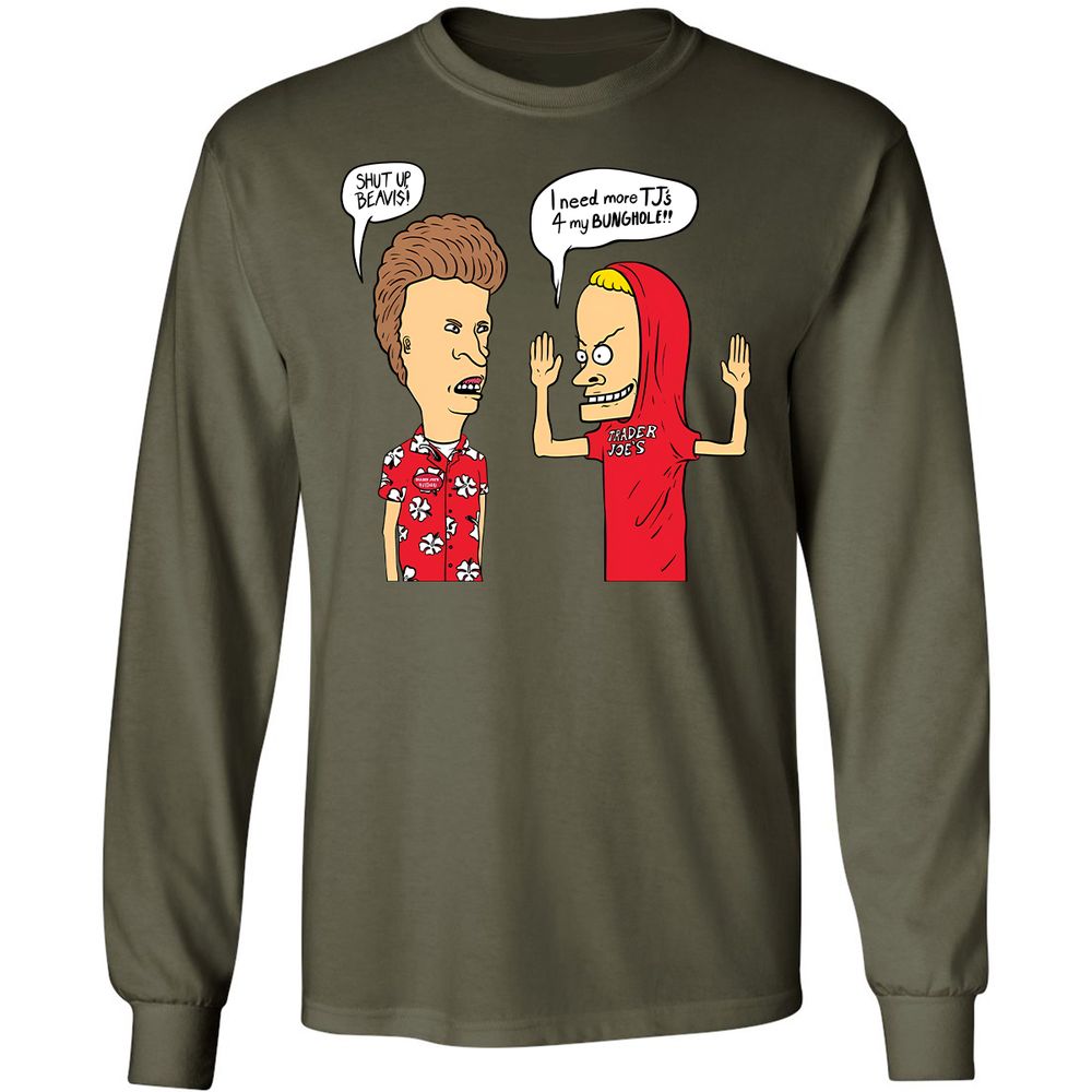 Long Sleeve T-Shirt - Q7JHA61E - Military Green - 7