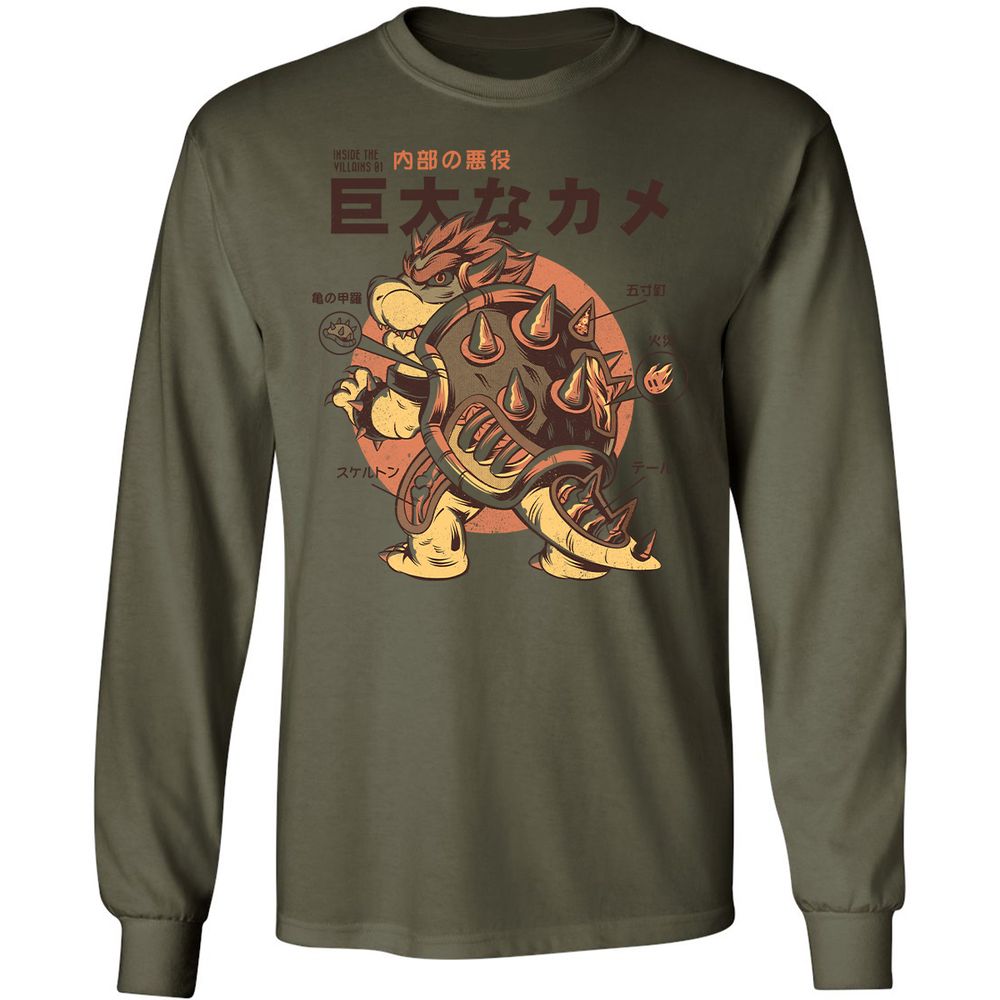 Long Sleeve T-Shirt - 9A9GBFKF - Military Green - 7