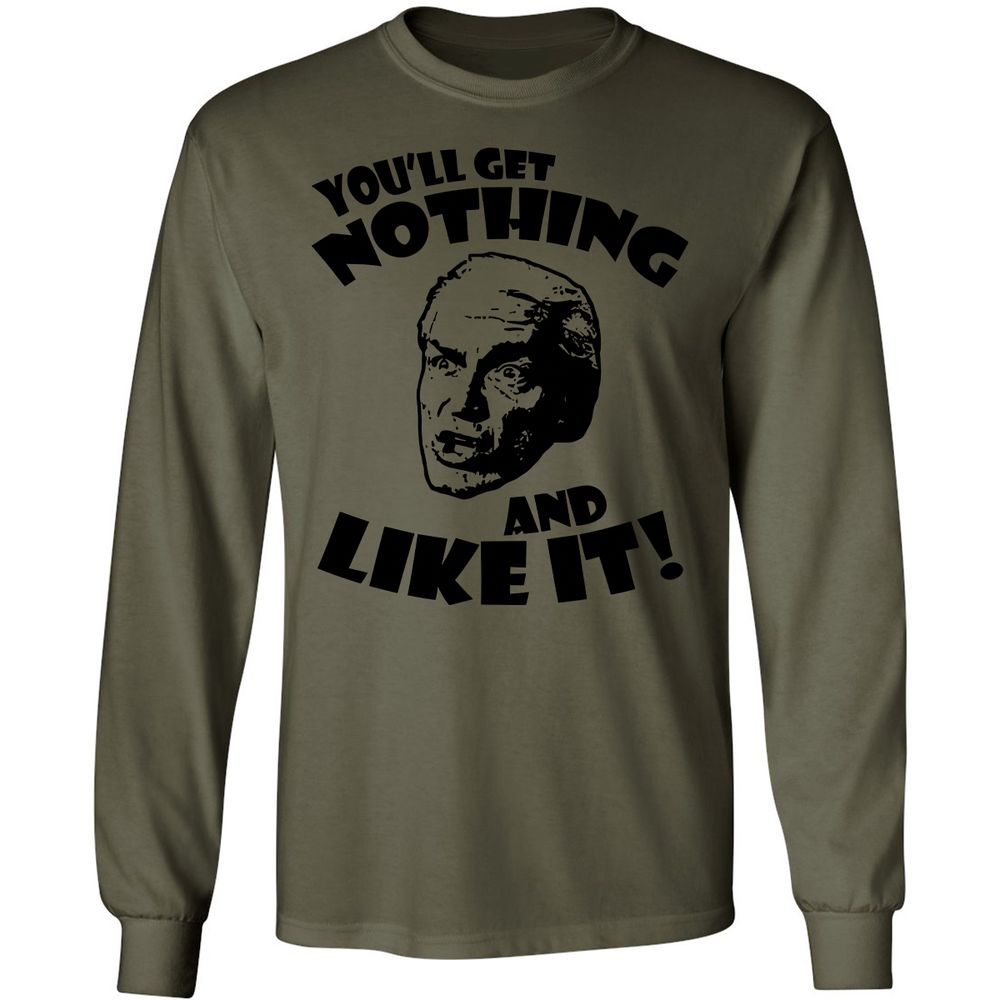 Long Sleeve T-Shirt - C49Y54PM - Military Green - 7