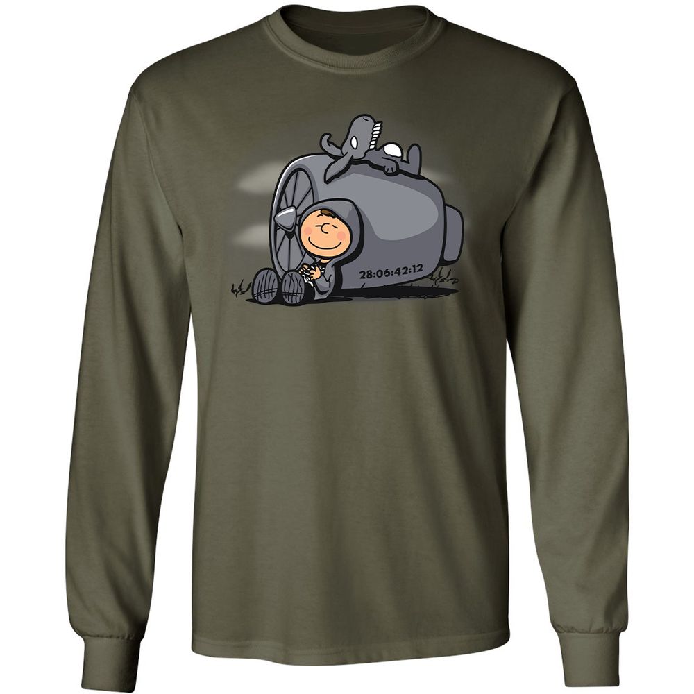 Long Sleeve T-Shirt - 87J4F2NM - Military Green - 7