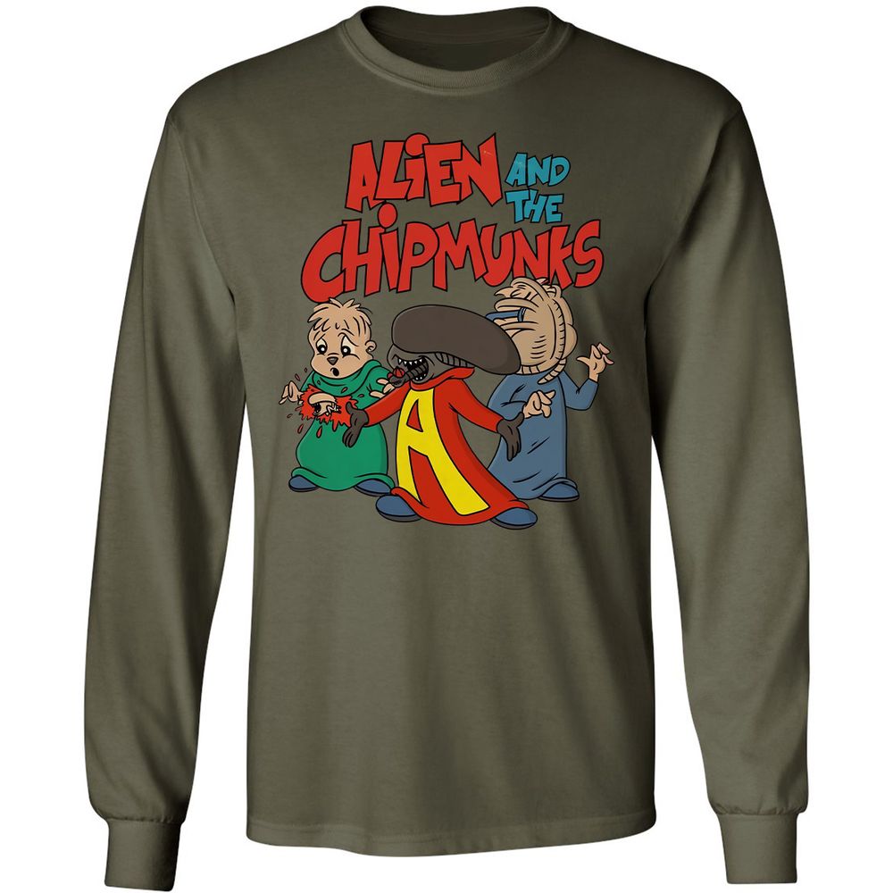 Long Sleeve T-Shirt - AAHAAXPM - Military Green - 7