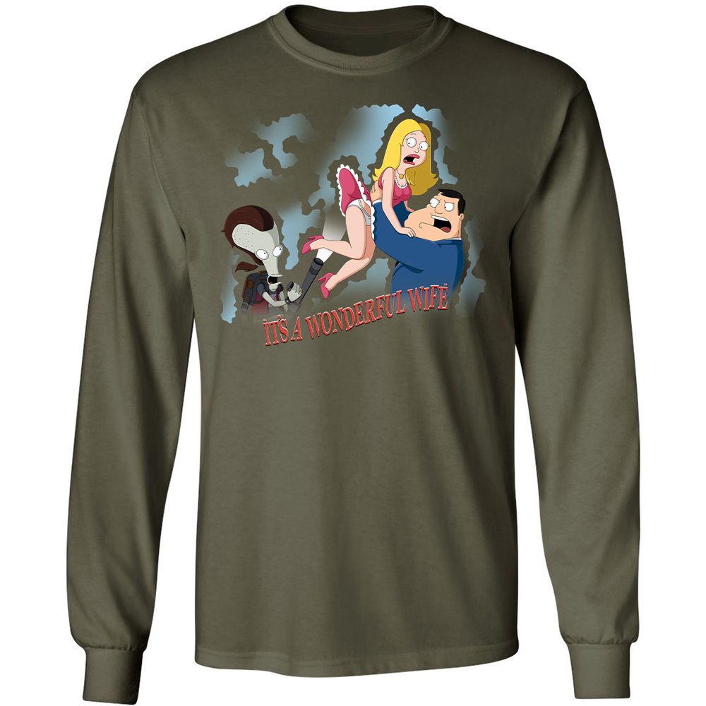 Long Sleeve T-Shirt - ENKUGEPB - Military Green - 7