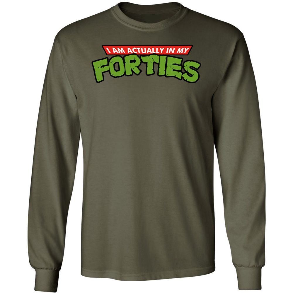 Long Sleeve T-Shirt - KTCX5ZYF - Military Green - 7