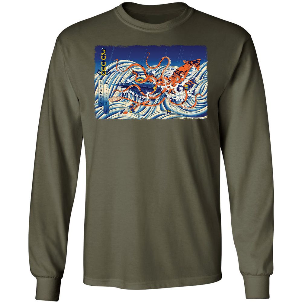Long Sleeve T-Shirt - XQVHDVQ8 - Military Green - 7