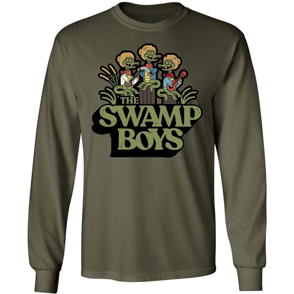 Long Sleeve T-Shirt - 7Y2XTSWU - Military Green - 7