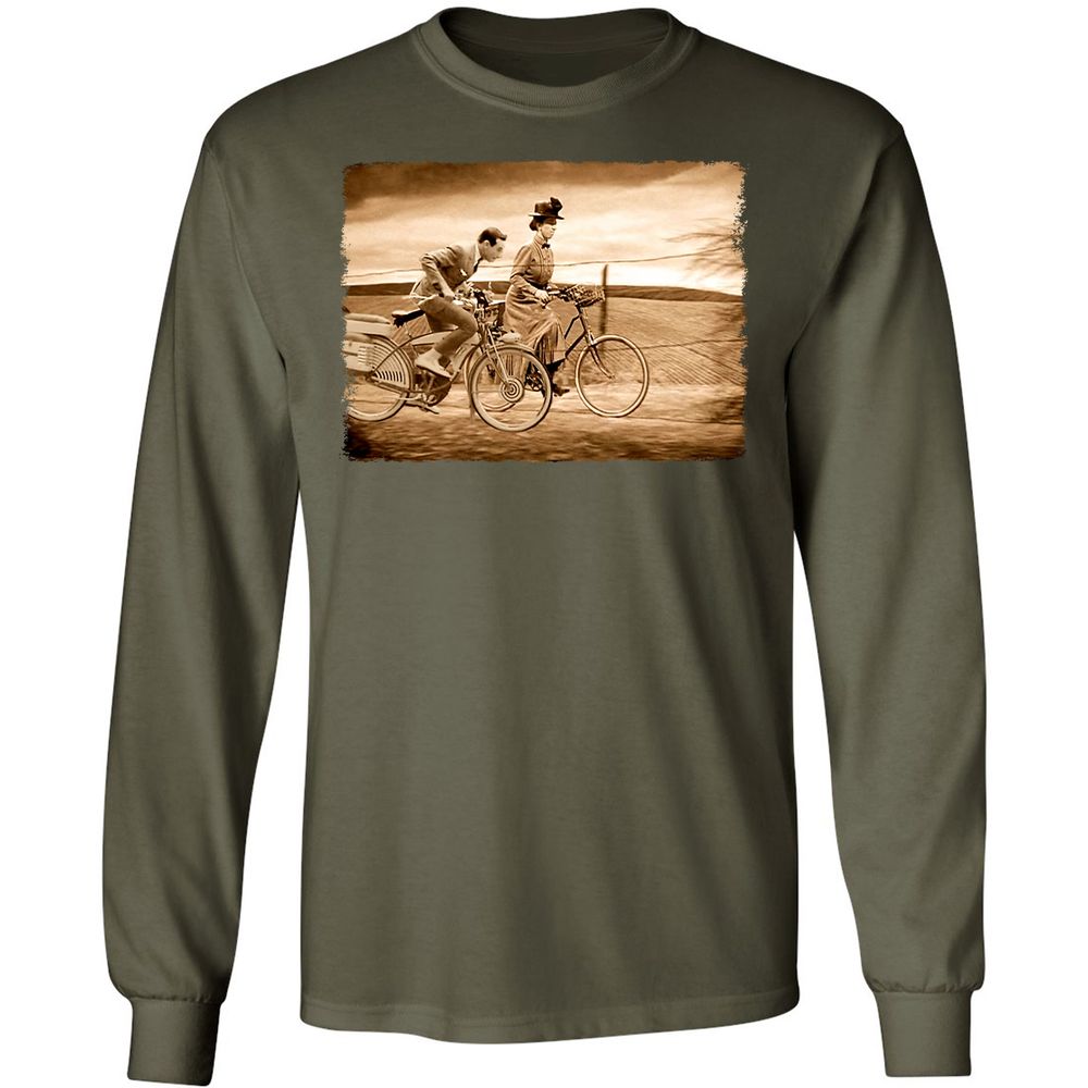 Long Sleeve T-Shirt - GRNT47XH - Military Green - 7