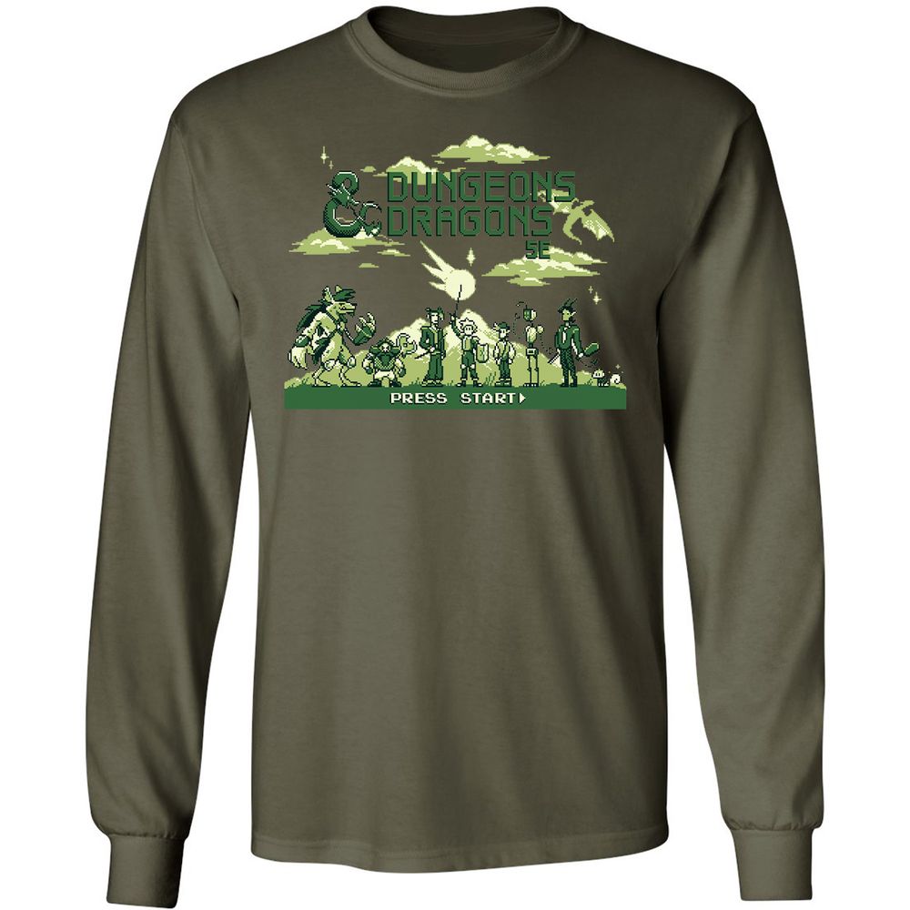 Long Sleeve T-Shirt - 6A7GSUSG - Military Green - 7