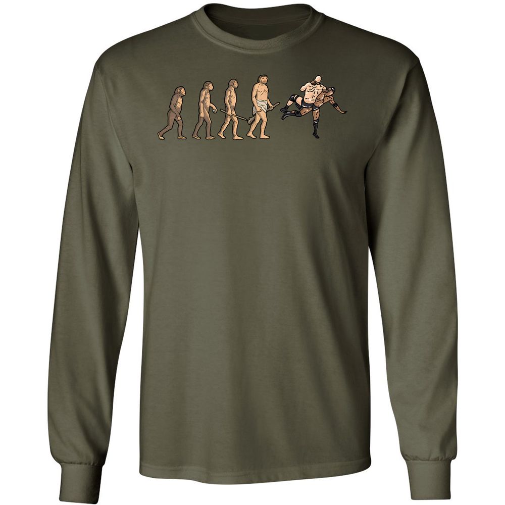 Long Sleeve T-Shirt - WLFL6J6S - Military Green - 7