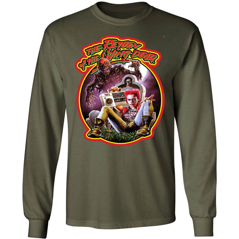 Long Sleeve T-Shirt - Q6SLMM2L - Military Green - 7