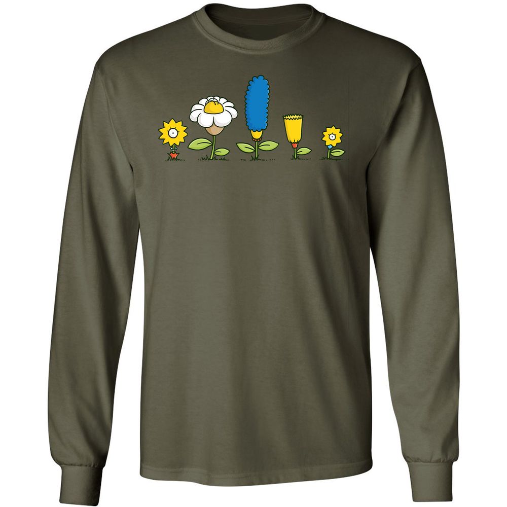 Long Sleeve T-Shirt - DLC9KBVX - Military Green - 7