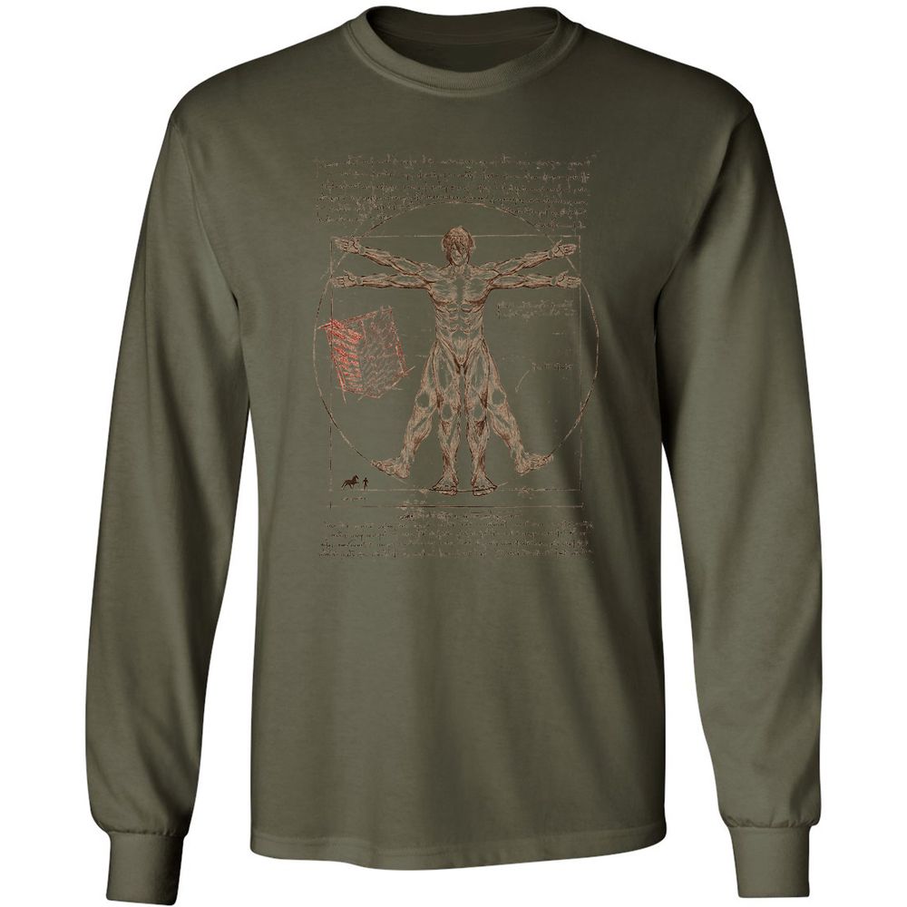 Long Sleeve T-Shirt - KFMUD5YX - Military Green - 7