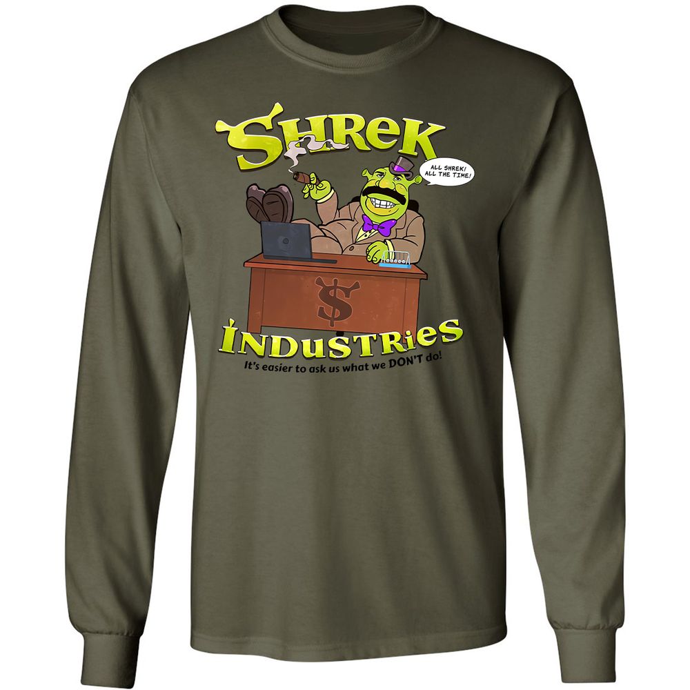 Long Sleeve T-Shirt - U2JEULVE - Military Green - 7