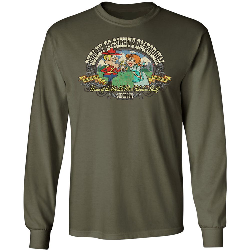 Long Sleeve T-Shirt - UQJM8KDW - Military Green - 7