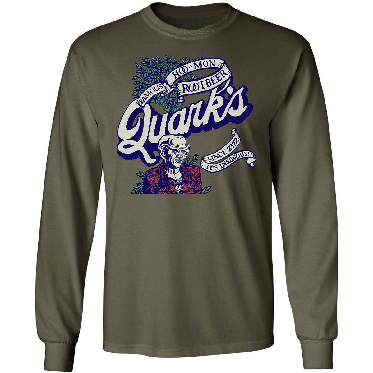 Long Sleeve T-Shirt - XU1QG7ZF - Military Green - 7