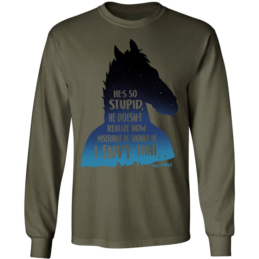 Long Sleeve T-Shirt - GNLTLT7Z - Military Green - 7