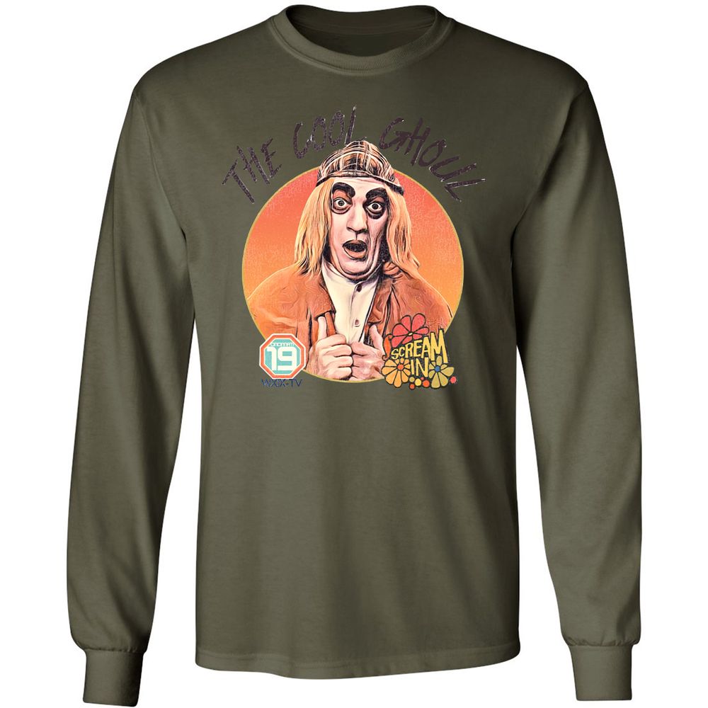 Long Sleeve T-Shirt - MHN8AZK7 - Military Green - 7