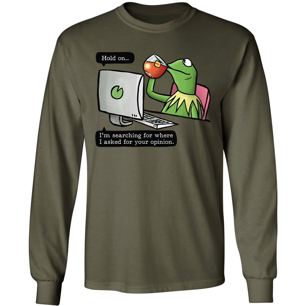 Long Sleeve T-Shirt - Y2DS4FCW - Military Green - 7
