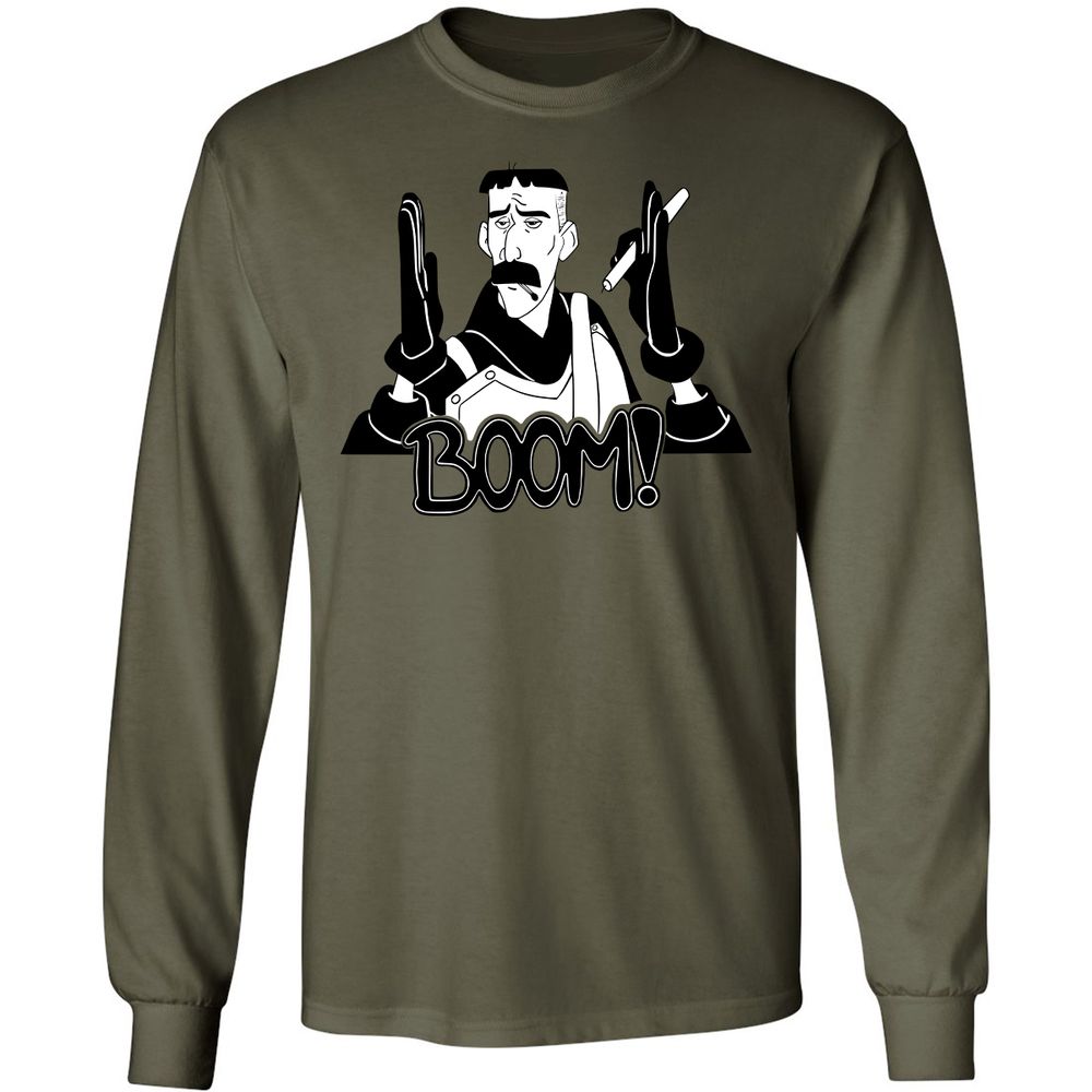 Long Sleeve T-Shirt - DM89XFUB - Military Green - 7