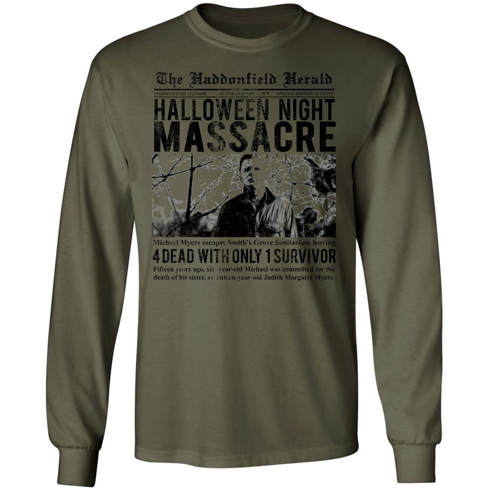 Long Sleeve T-Shirt - RJWQPLDL - Military Green - 7