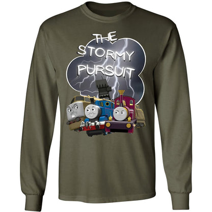 Long Sleeve T-Shirt - YUC9FEZK - Military Green - 7
