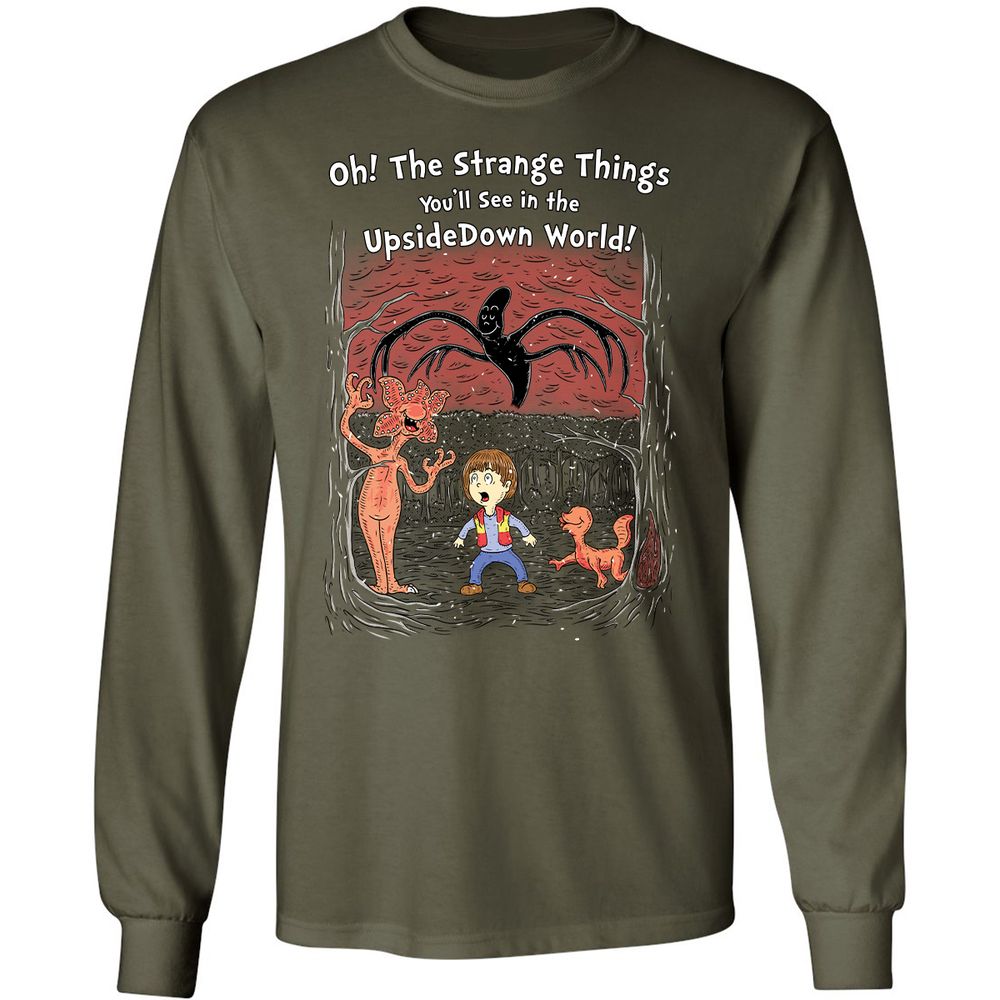 Long Sleeve T-Shirt - 12F7M7AJ - Military Green - 7