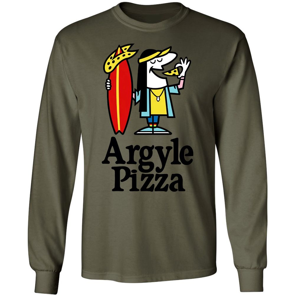 Long Sleeve T-Shirt - 25VCLJVH - Military Green - 7