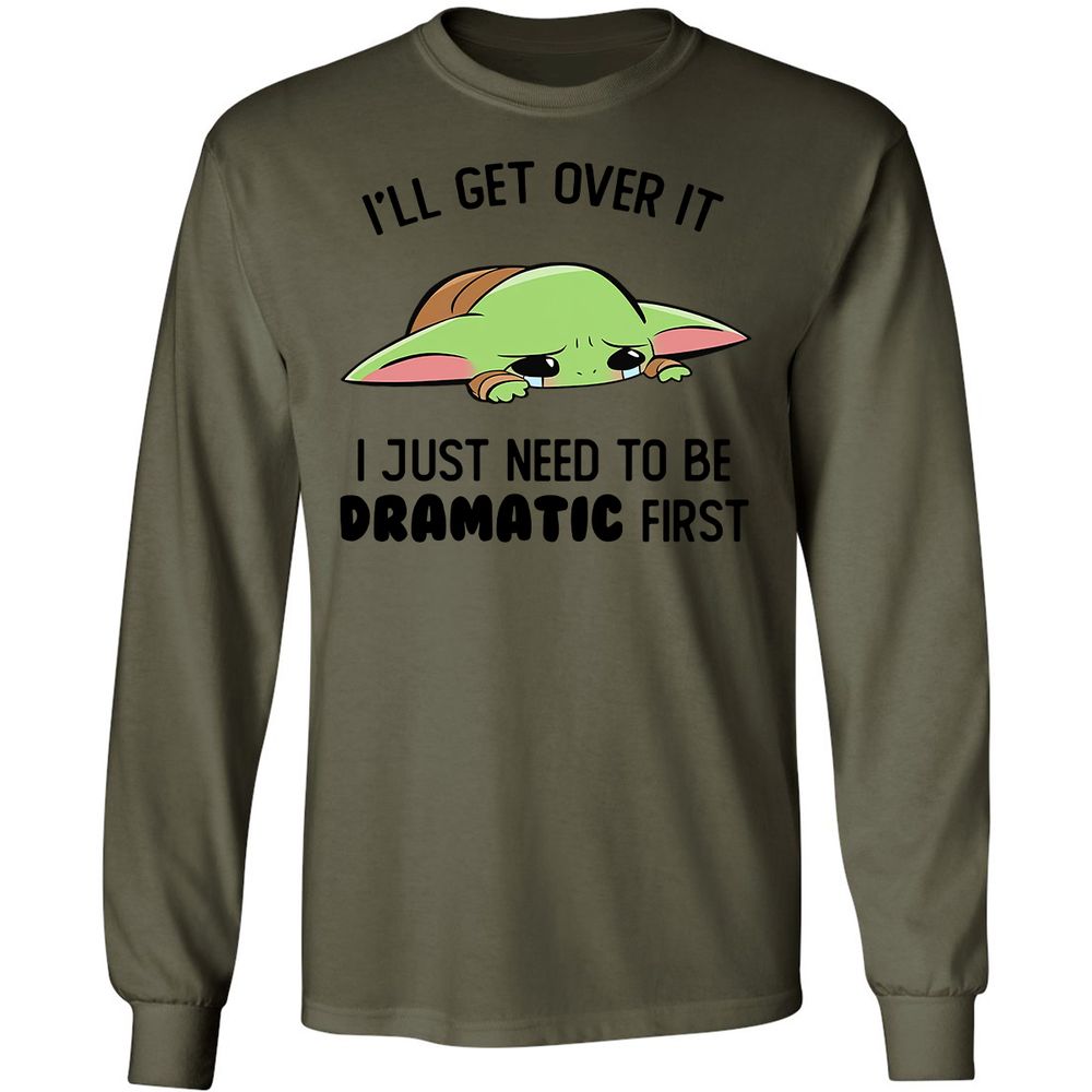 Long Sleeve T-Shirt - RR7RXJLD - Military Green - 7