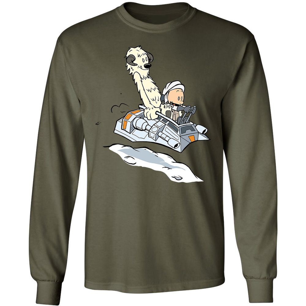 Long Sleeve T-Shirt - X61GVRK8 - Military Green - 7