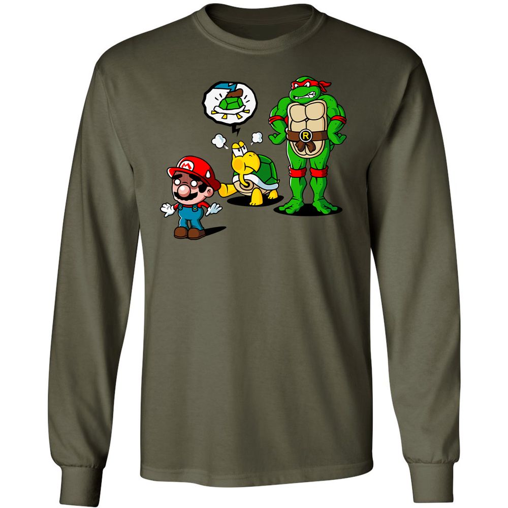 Long Sleeve T-Shirt - MERAEW3Y - Military Green - 7