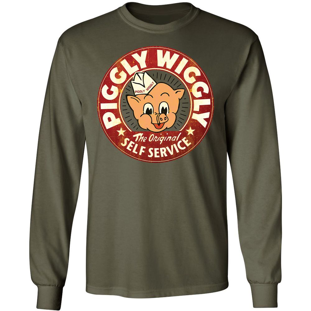 Long Sleeve T-Shirt - W6JRKHWB - Military Green - 7