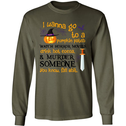 Long Sleeve T-Shirt - 6E9SEGP5 - Military Green - 7