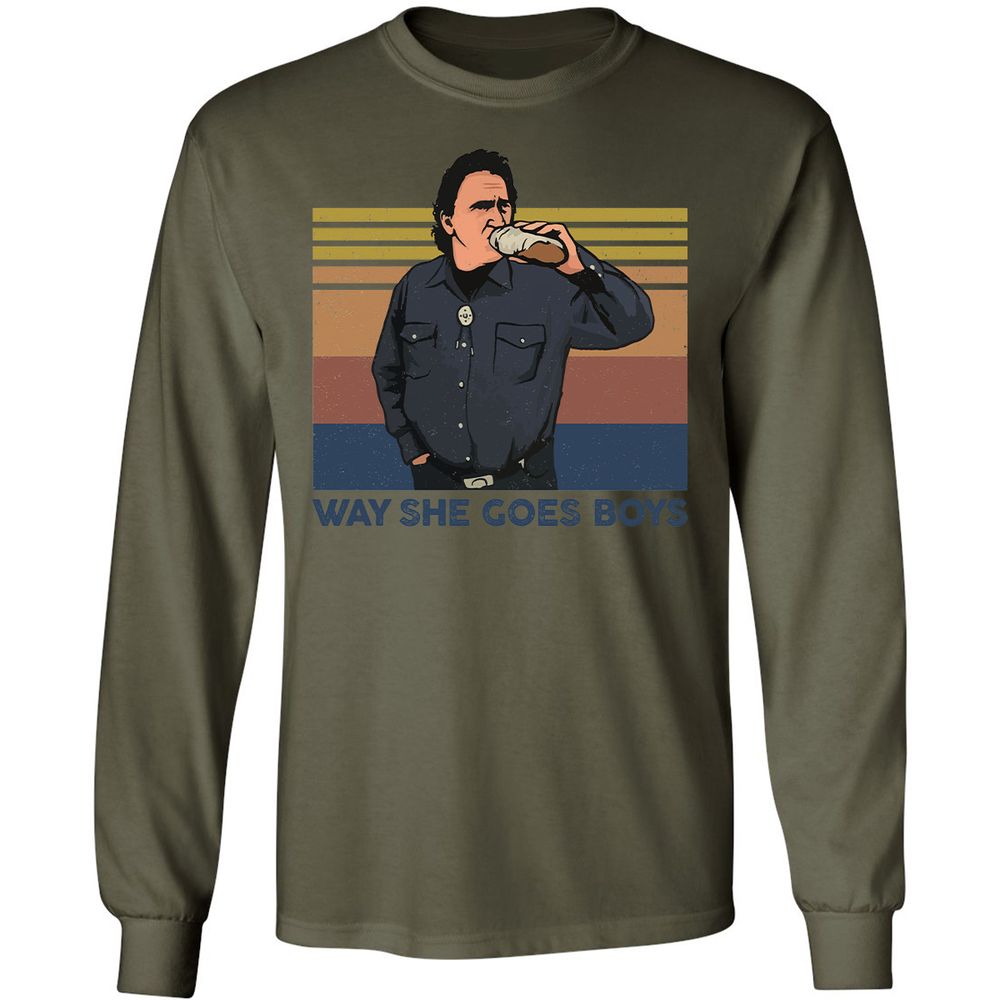Long Sleeve T-Shirt - FPKDXU5M - Military Green - 7