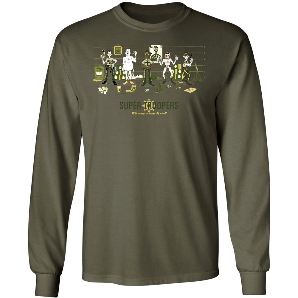 Long Sleeve T-Shirt - KH69PT6B - Military Green - 7