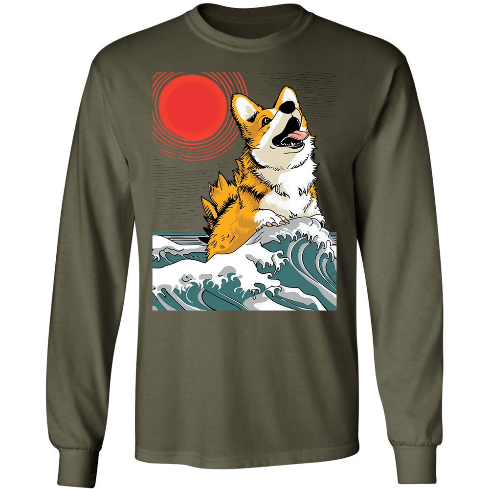 Long Sleeve T-Shirt - TDKS28ZN - Military Green - 7