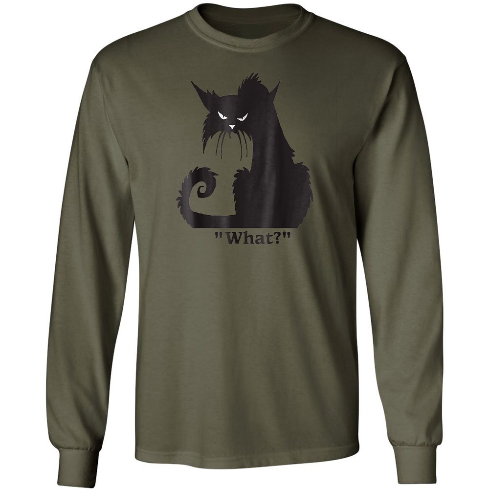 Long Sleeve T-Shirt - HXG6E92Y - Military Green - 7