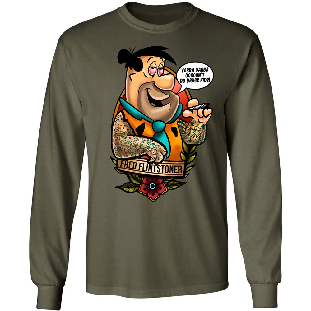 Long Sleeve T-Shirt - 4K4B9K2G - Military Green - 7