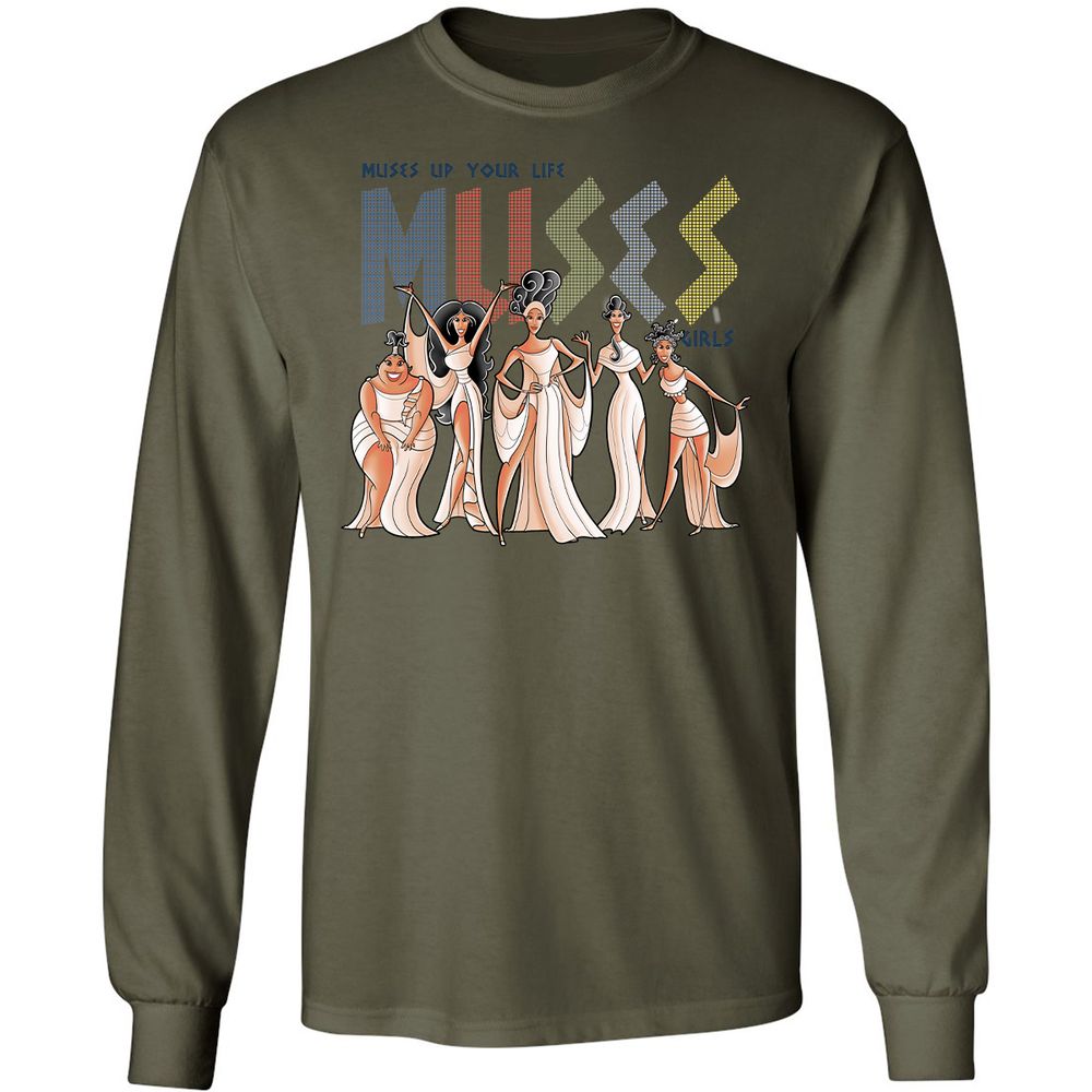 Long Sleeve T-Shirt - 7WMWC3TW - Military Green - 7