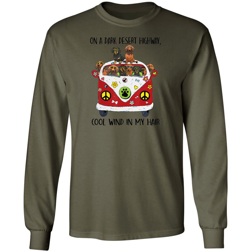 Long Sleeve T-Shirt - YHVC1FNU - Military Green - 7
