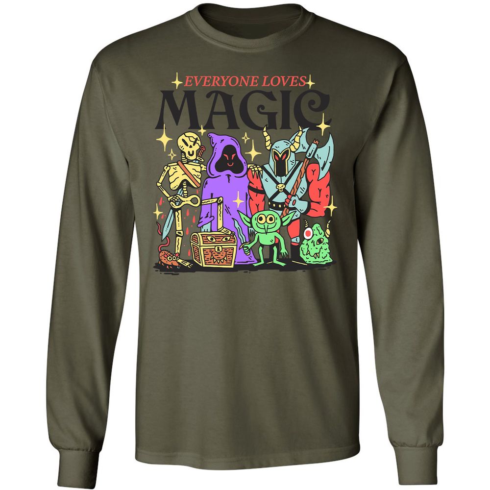 Long Sleeve T-Shirt - 5MXH43JL - Military Green - 7