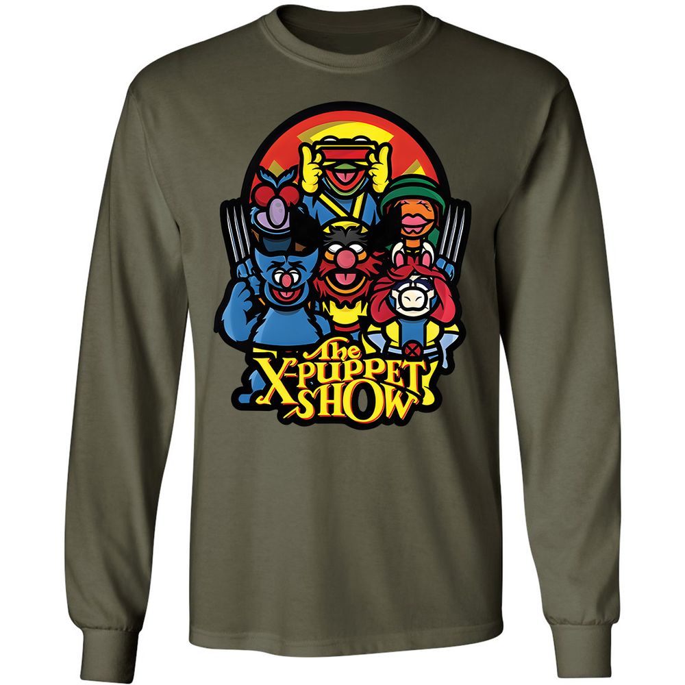 Long Sleeve T-Shirt - LFZVT7QH - Military Green - 7