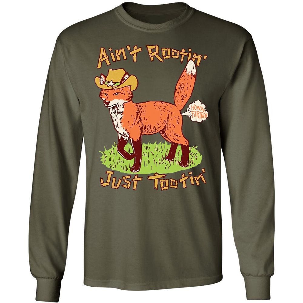 Long Sleeve T-Shirt - BB3M6VX6 - Military Green - 7