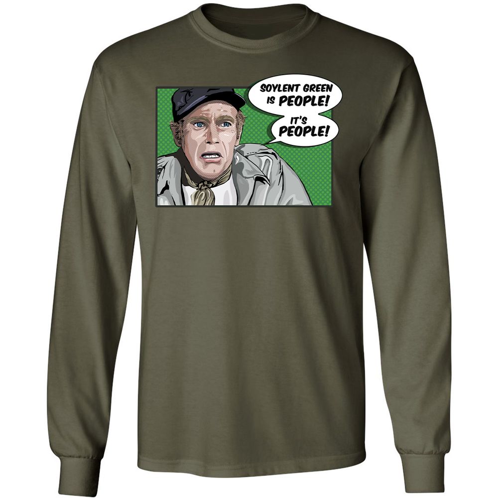 Long Sleeve T-Shirt - NUJ542B9 - Military Green - 7