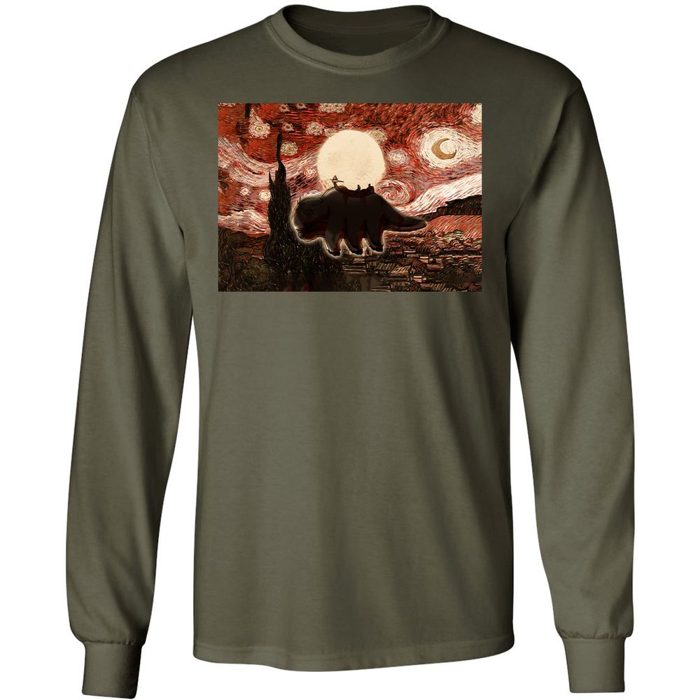 Long Sleeve T-Shirt - ZGB5KKC9 - Military Green - 7