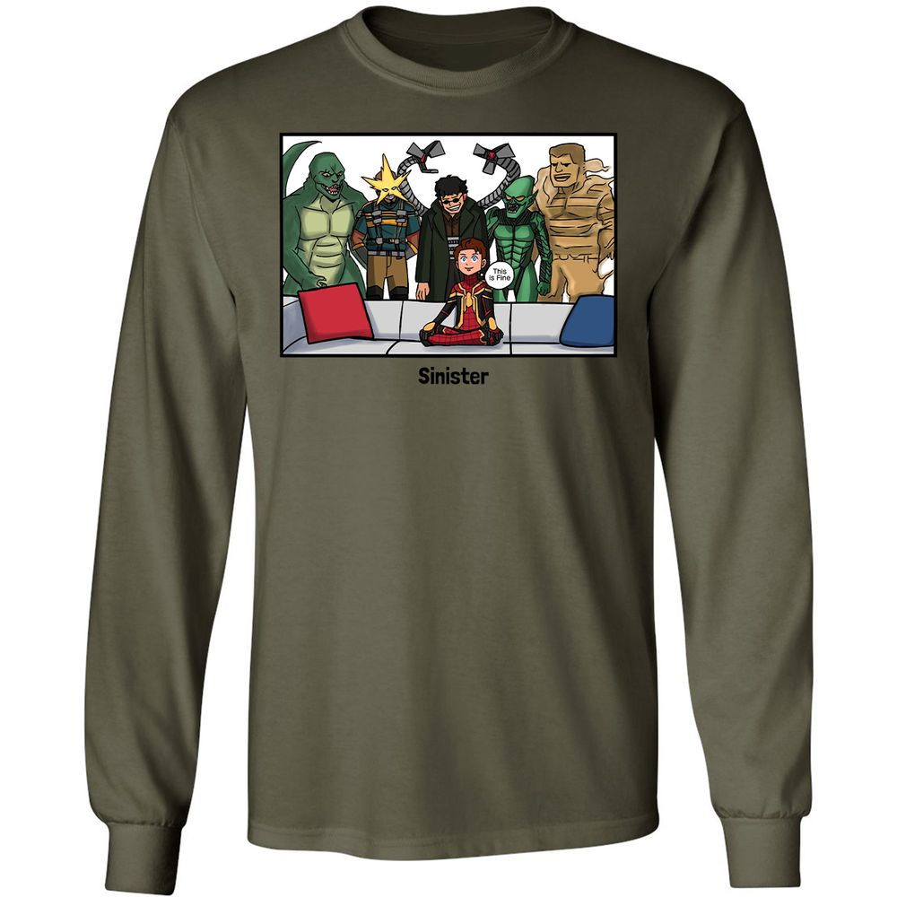 Long Sleeve T-Shirt - Z97VGDM1 - Military Green - 7
