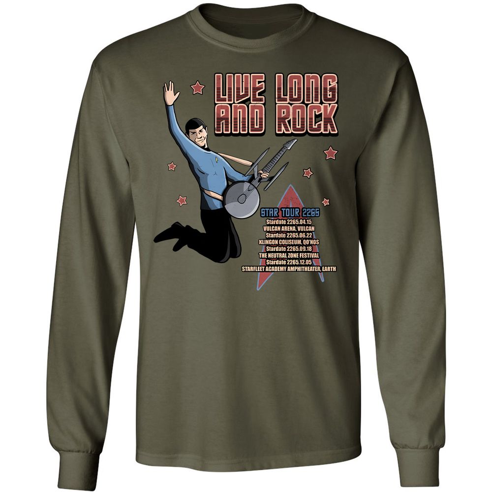 Long Sleeve T-Shirt - FLGH4G91 - Military Green - 7