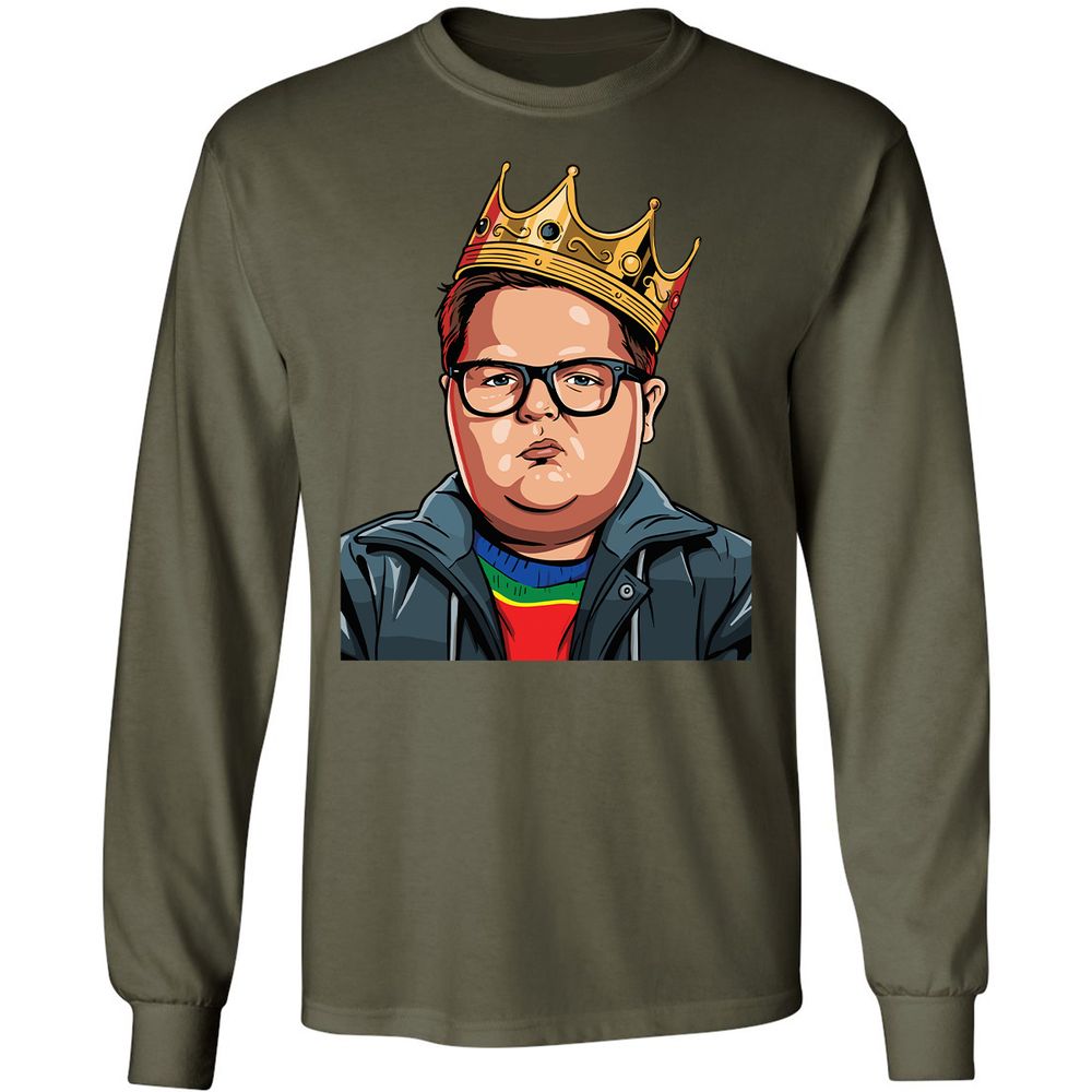 Long Sleeve T-Shirt - P7M8DS1Y - Military Green - 7