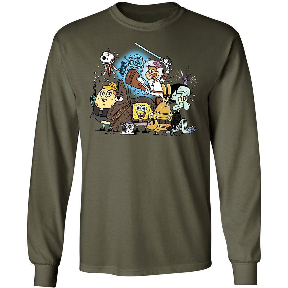 Long Sleeve T-Shirt - A5HBBW1X - Military Green - 7