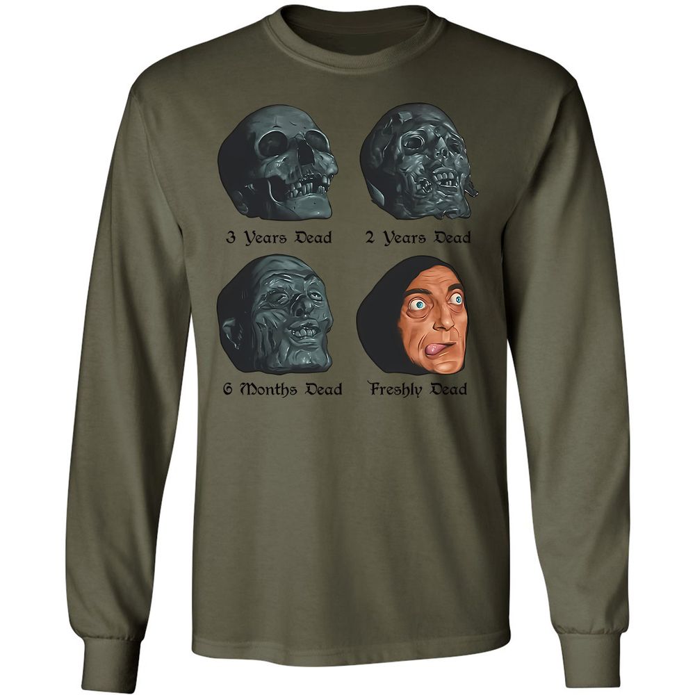 Long Sleeve T-Shirt - YHZ1VSPV - Military Green - 7