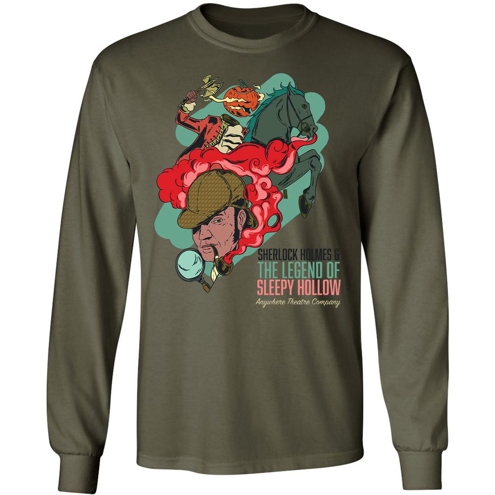 Long Sleeve T-Shirt - 2HHAEZPF - Military Green - 7
