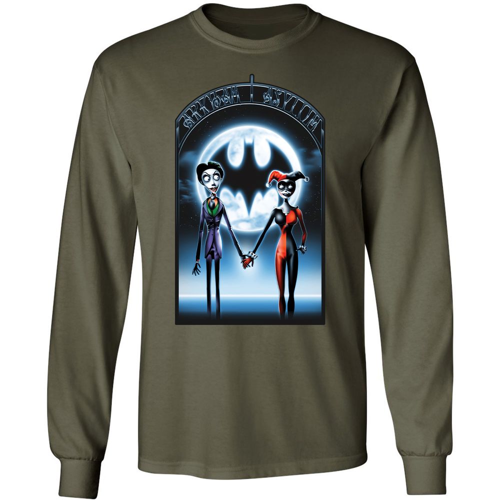 Long Sleeve T-Shirt - BVY7GEU8 - Military Green - 7